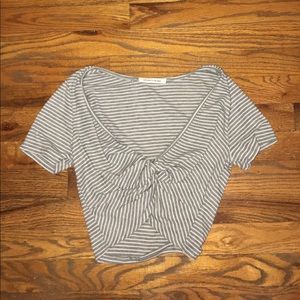 Striped V-Neck
